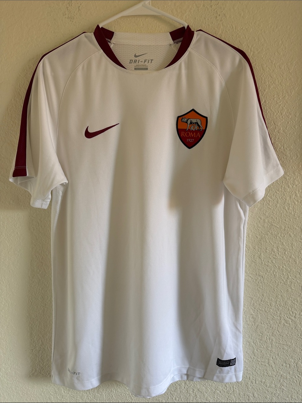 Nike Men’s AS Roma Soccer Football Training Jersey Top size L